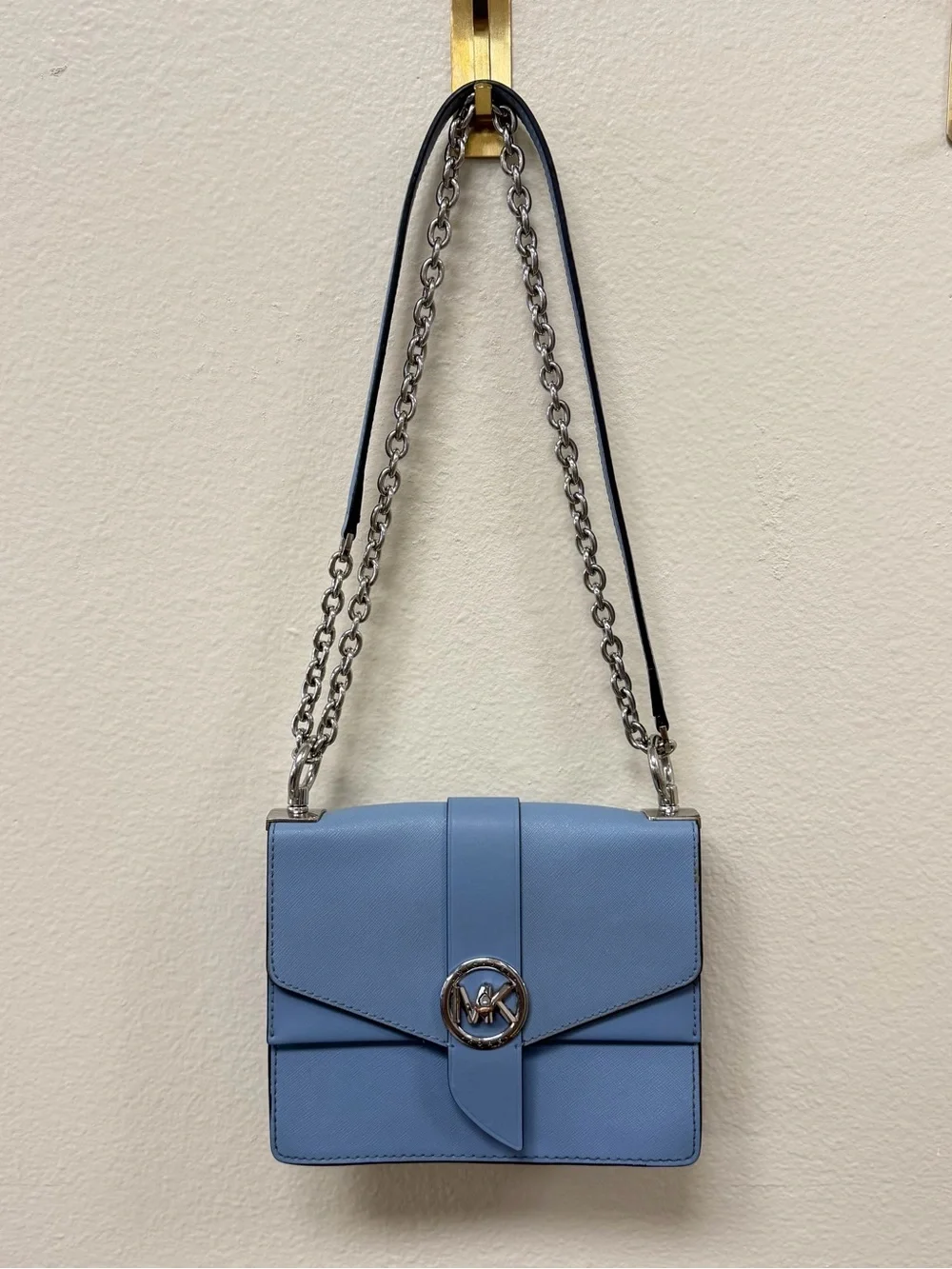 MICHAEL KORS Small Greenwich Crossbody Bag in Saffiano Leather